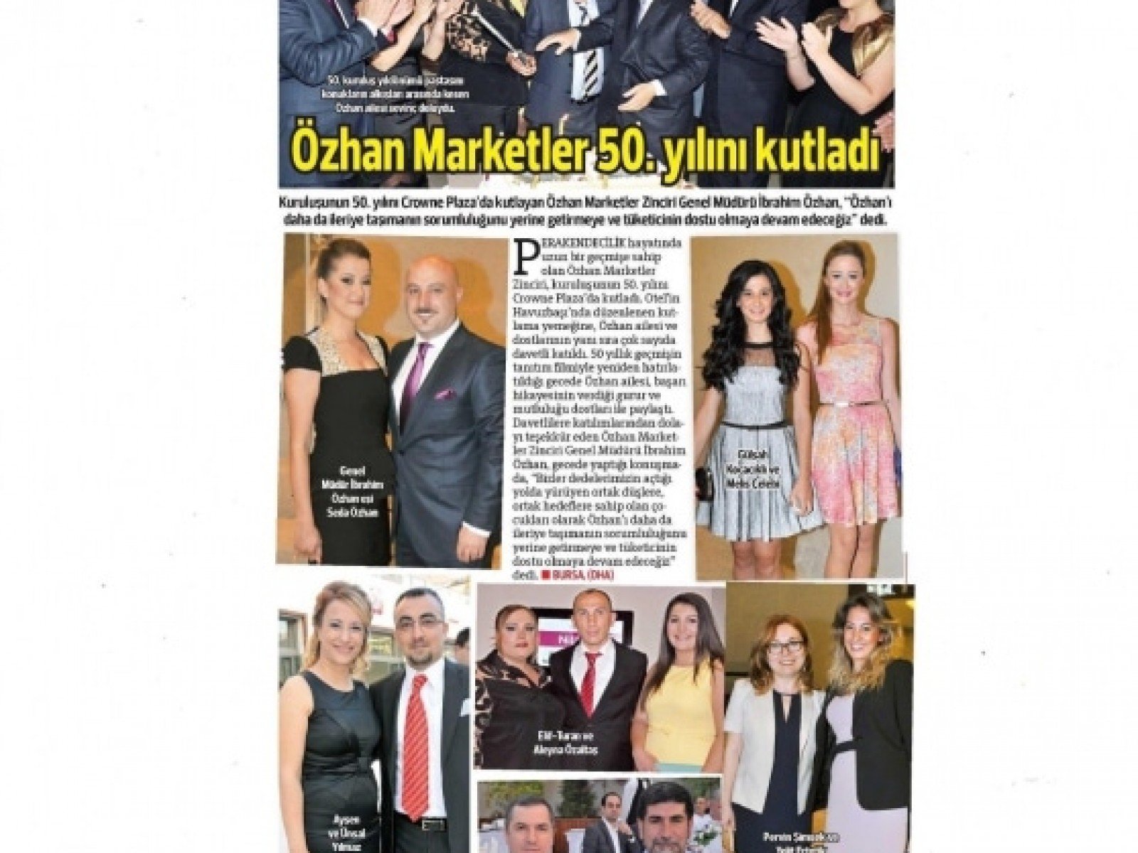 Özhan Market 50’nci yaşını kutladı